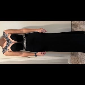 Cinderella Divine black floor length evening dress.